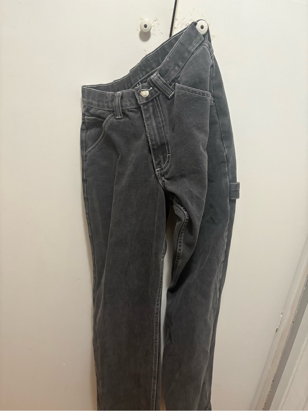 John Galt Black Cargo Jeans